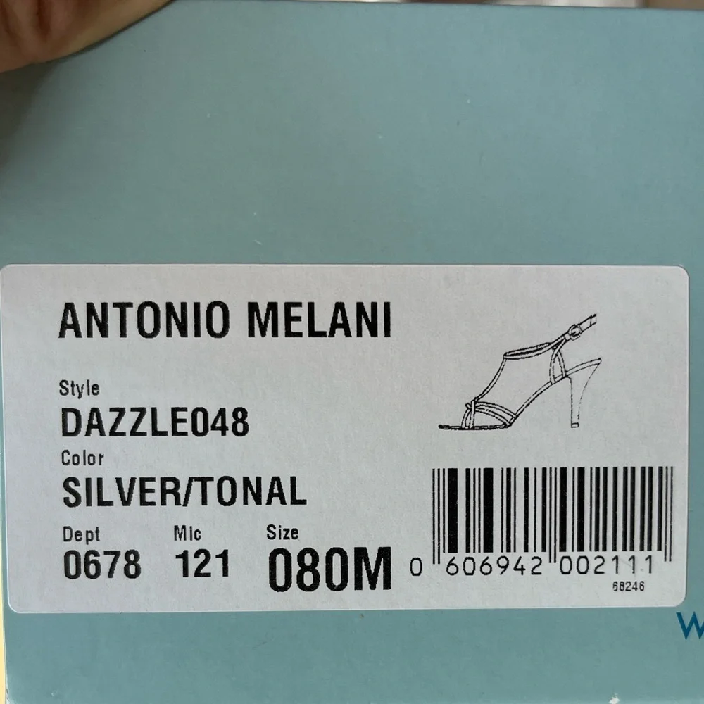 Antonio Melani Silver Dazzle Heels